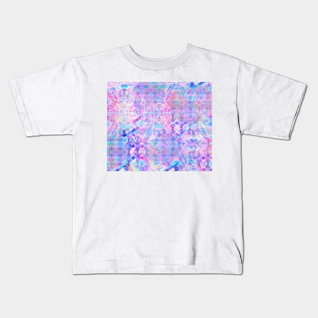 Purple Rainbow Holographic Kids T-Shirt by saradaboru